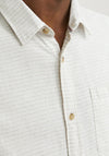 Jack & Jones Abel Short Sleeve Shirt, Cloud Dancer