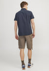 Jack & Jones Abel Short Sleeve Shirt, Navy Blazer