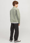 Jack & Jones Boy Eon Long Sleeve Overshirt, Agave Green
