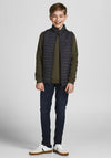 Jack & Jones Boys Multi Bodywarmer, Black