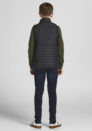 Jack & Jones Boys Multi Bodywarmer, Black