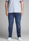 Jack & Jones + Fit Tim Straight Leg Jeans, Blue Denim