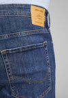 Jack & Jones + Fit Tim Straight Leg Jeans, Blue Denim