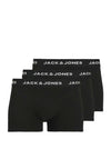 Jack & Jones Anthony 3 Pack Trunks, Black