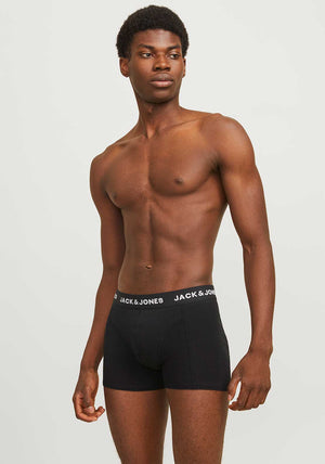Jack & Jones Anthony 3 Pack Trunks, Black