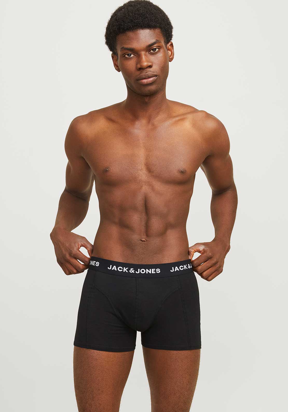Jack & Jones Anthony 3 Pack Trunks, Black