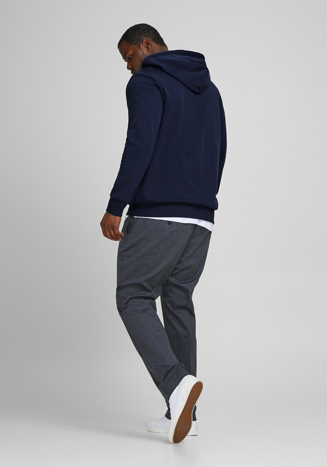 Jack & Jones + Fit Basic Full Zip Hoodie, Navy Blazer