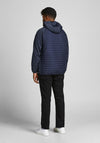 Jack & Jones + Fit Multi Quilted Jacket, Navy Blazer