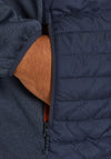 Jack & Jones + Fit Multi Quilted Jacket, Navy Blazer