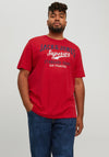 Jack & Jones + Fit Logo T-Shirt, True Red