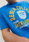 Jack & Jones + Fit Logo T-Shirt, French Blue
