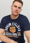 Jack & Jones + Fit Logo T-Shirt, Sky Captain