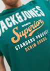Jack & Jones + Fit Logo T-Shirt, Storm