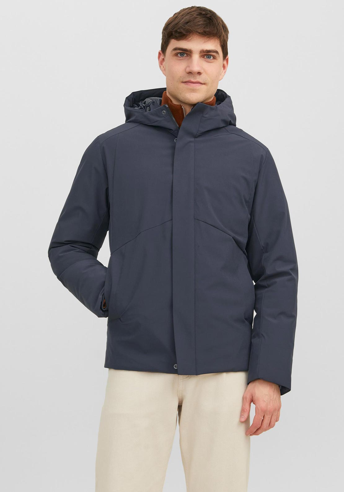 Jack & Jones Blake Parka Jacket, Dark Navy