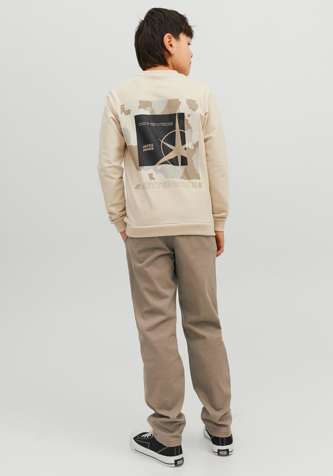Jack & Jones Boys Tmarco Dave Chino, Beige