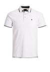 Jack & Jones Paulos Plain Polo Shirt, White