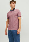Jack & Jones Paulos Plain Polo Shirt, Rio Red