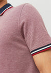 Jack & Jones Paulos Plain Polo Shirt, Rio Red