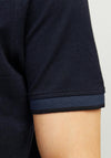 Jack & Jones Paulos Plain Polo Shirt, Dark Navy