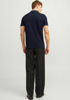 Jack & Jones Paulos Plain Polo Shirt, Dark Navy