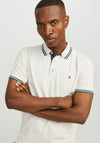 Jack & Jones Paulos Plain Polo Shirt, Light Beige