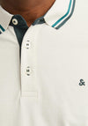 Jack & Jones Paulos Plain Polo Shirt, Light Beige