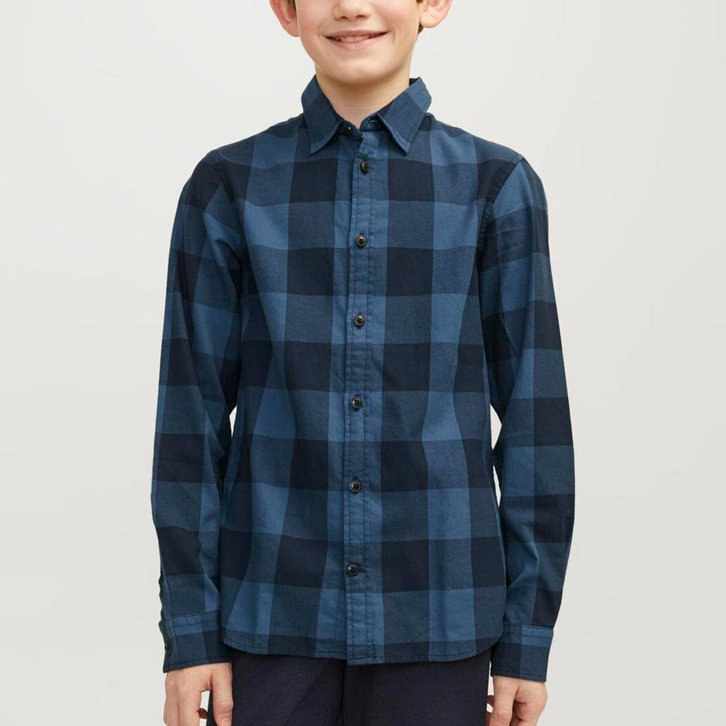 Bestseller A/S Jjegingham Twill Shirt L/S Noos Men's Shirt, Navy Blazer/Checks:/Mini Gingham Bestseller A/S Jjegingham Twill Shirt L/S Noos Men's Shirt, Navy Blazer/Checks:/Mini Gingham