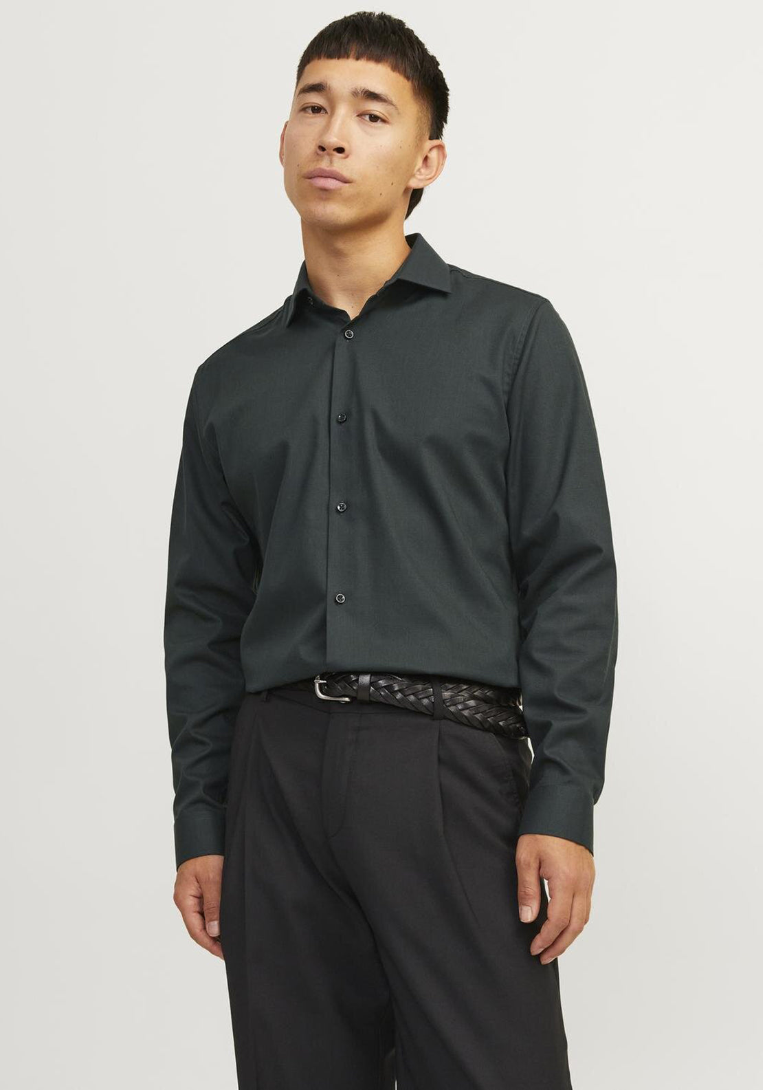 Jack & Jones Premium Parker Shirt, Green Black