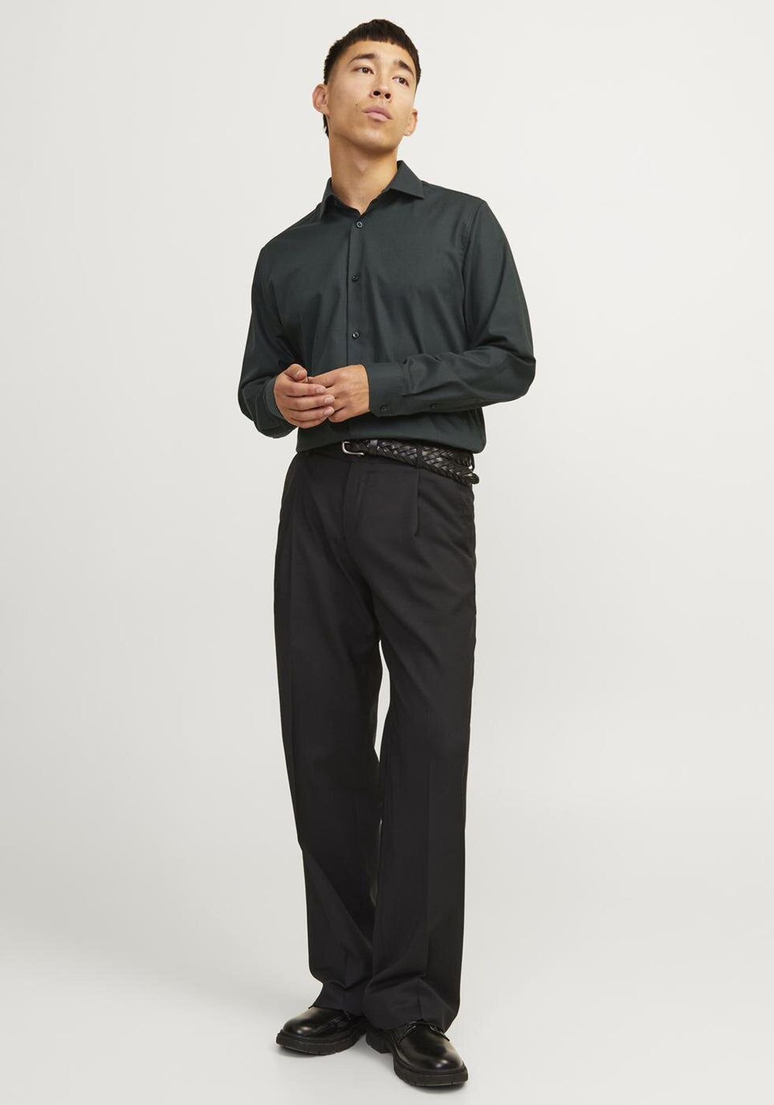 Jack & Jones Premium Parker Shirt, Green Black