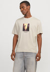 Jack & Jones Ester Picture T-Shirt, Beige