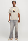 Jack & Jones Ester Picture T-Shirt, Beige