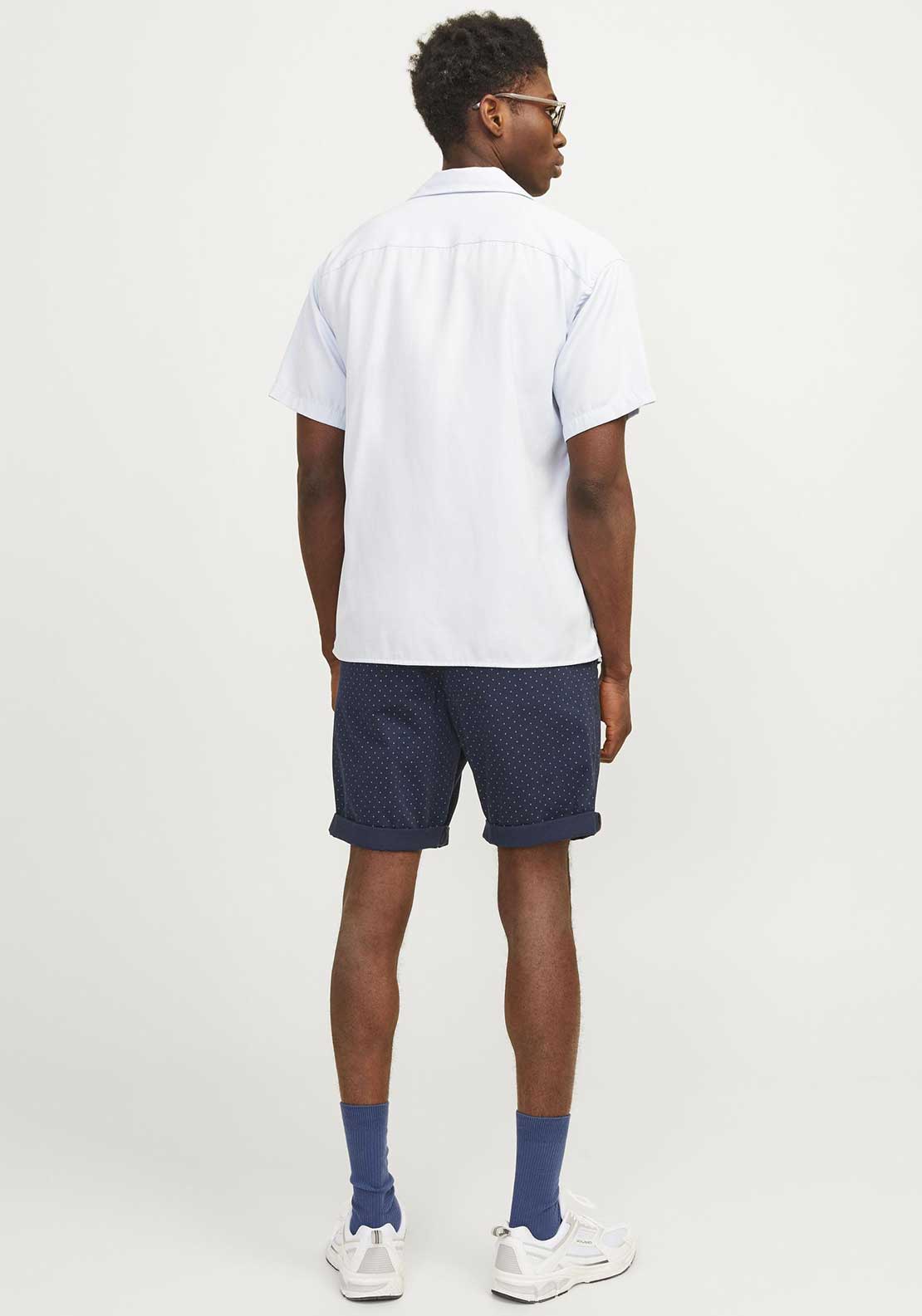 Jack & Jones Bowie Printed Shorts, Navy Blazer
