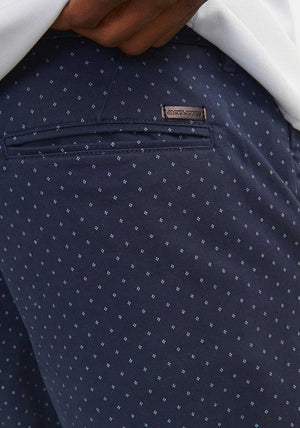 Jack & Jones Bowie Printed Shorts, Navy Blazer