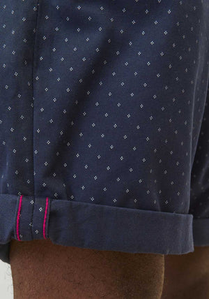 Jack & Jones Bowie Printed Shorts, Navy Blazer
