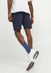 Jack & Jones Bowie Printed Shorts, Navy Blazer