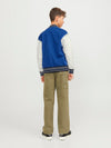 Jack & Jones Boys Cole Varsity Sweat Jacket, Mazarine Blue