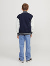 Jack & Jones Boys Cole Varsity Sweat Jacket, Navy Blazer