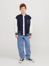 Jack & Jones Boys Cole Varsity Sweat Jacket, Navy Blazer