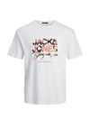 Jack & Jones Boy Ruba Short Sleeve Tee, Bright White