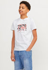 Jack & Jones Boy Ruba Short Sleeve Tee, Bright White