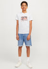 Jack & Jones Boy Ruba Short Sleeve Tee, Bright White