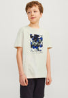 Jack & Jones Boy Ruba Short Sleeve Tee, Buttercream