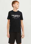 Jack & Jones Boy Ruba Short Sleeve Tee, Black