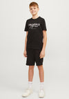 Jack & Jones Boy Ruba Short Sleeve Tee, Black