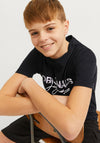 Jack & Jones Boy Ruba Short Sleeve Tee, Black