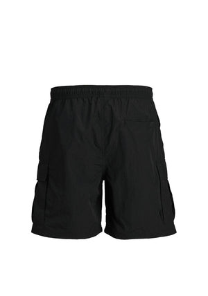 Jack & Jones Boy Fiji Swim Cargo Short, Black