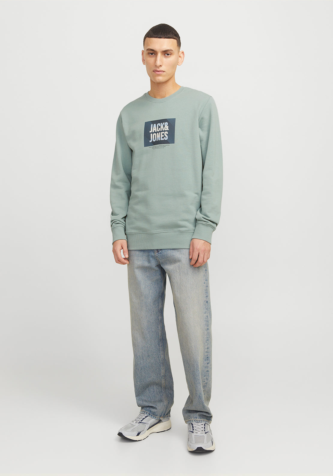 Jack & Jones Hudson Sweatshirt, Iceberg Green