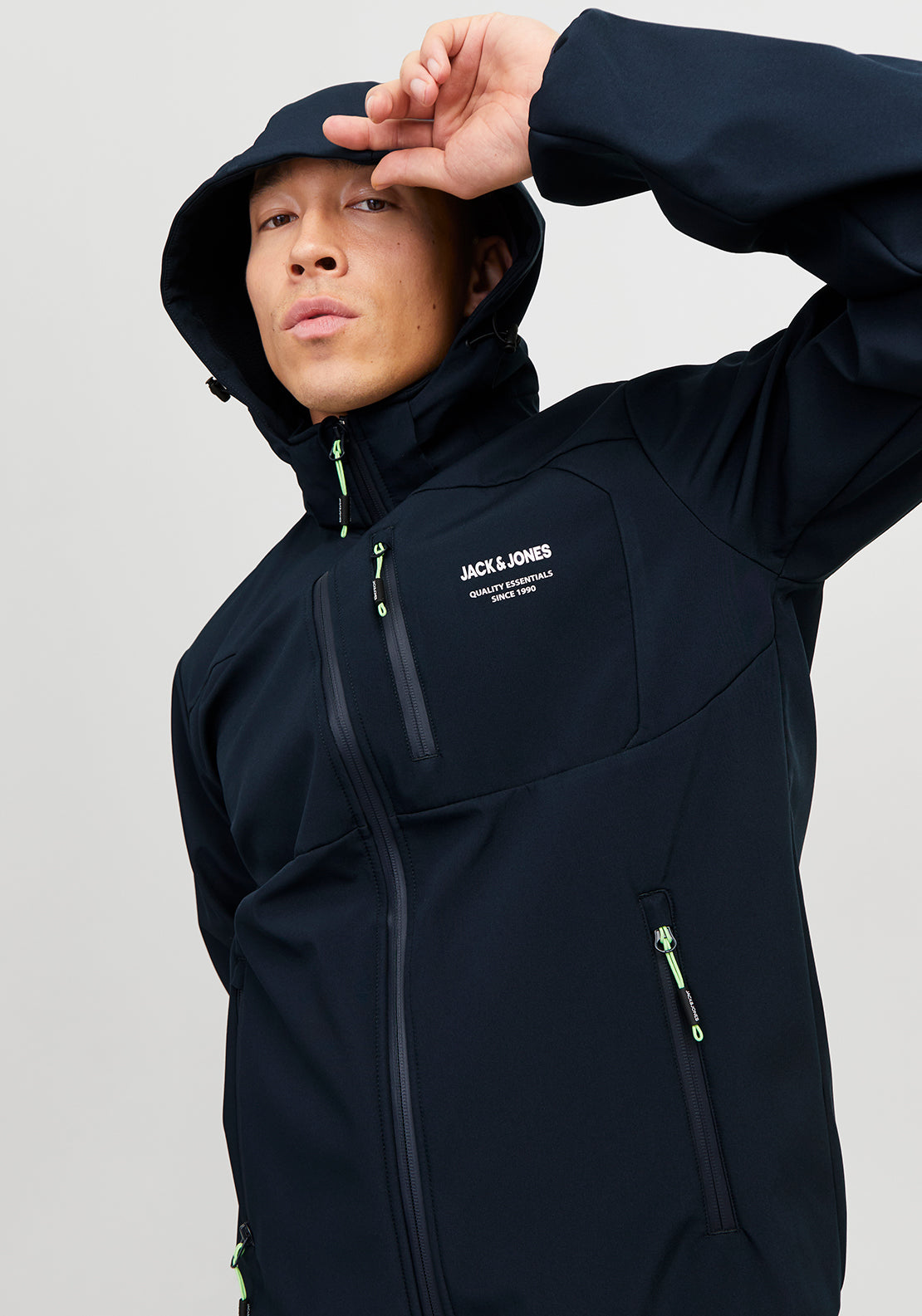 Jack & Jones Theo Softshell Jacket, Navy