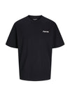 Jack & Jones Boy Bradley Graphic Short Sleeve Tee, Black