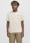 Jack & Jones Boy Bradley Graphic Short Sleeve Tee, Moonbeam